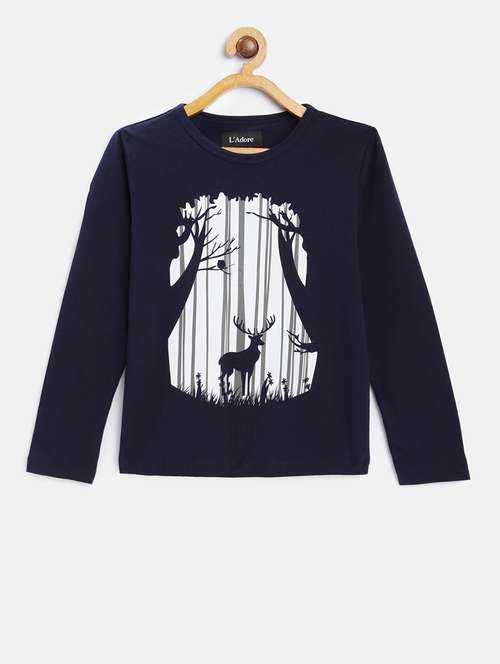 navy blue cotton tshirt - 17107458 - Standard Image - 0