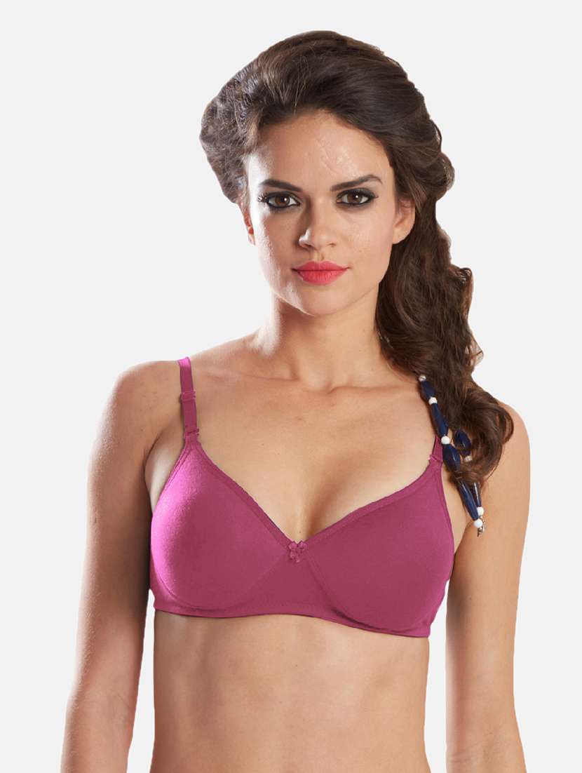 women solid hosery t-shirt bra - 17108915 - Zoom Image - 0
