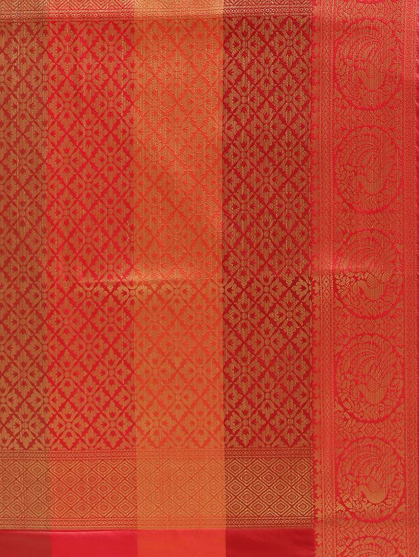 self design banarasi saree with blouse - 17108994 - Standard Image - 3
