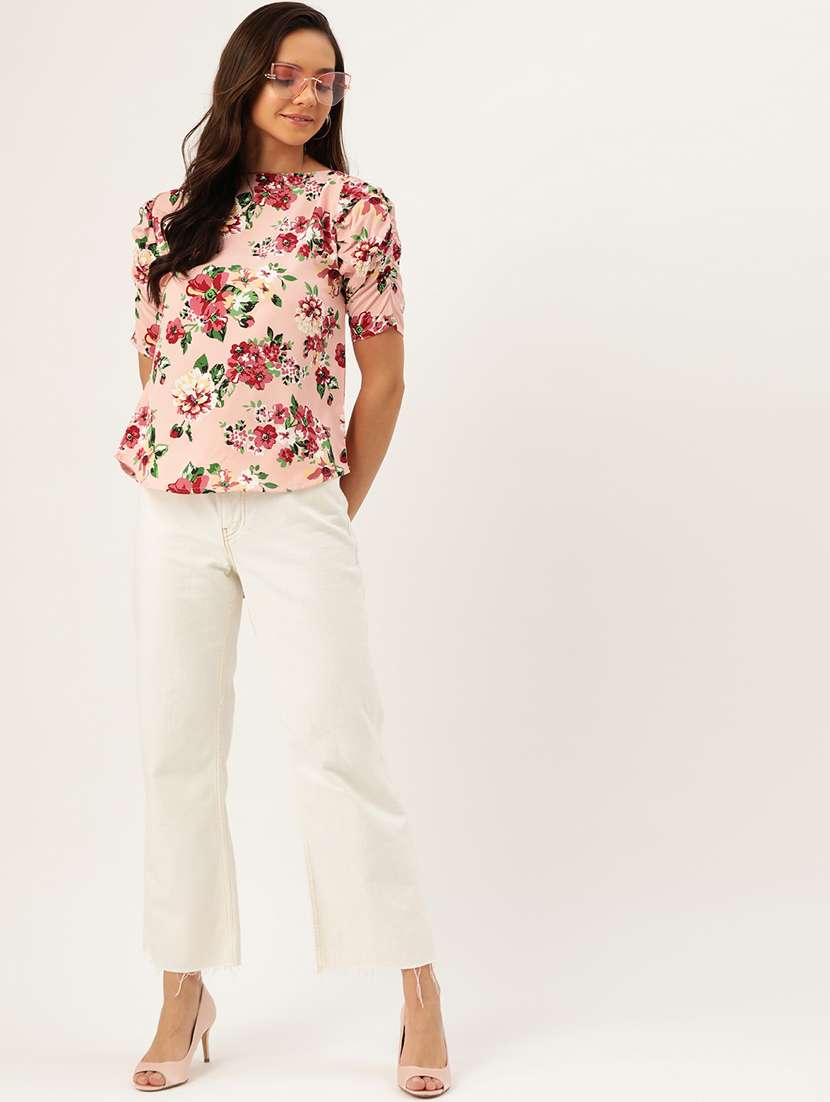 women's straight boat neck top - 17111983 -  Standard Image - 3