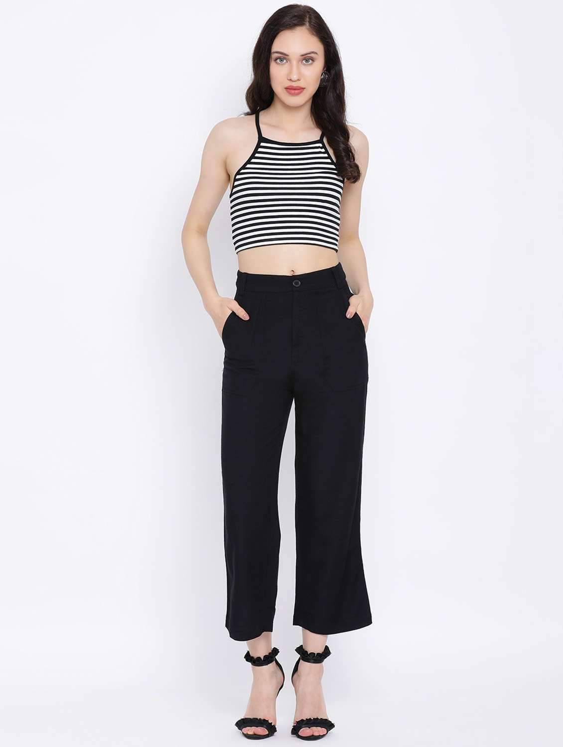 slit pockets flat front trousers  - 17116349 -  Standard Image - 3