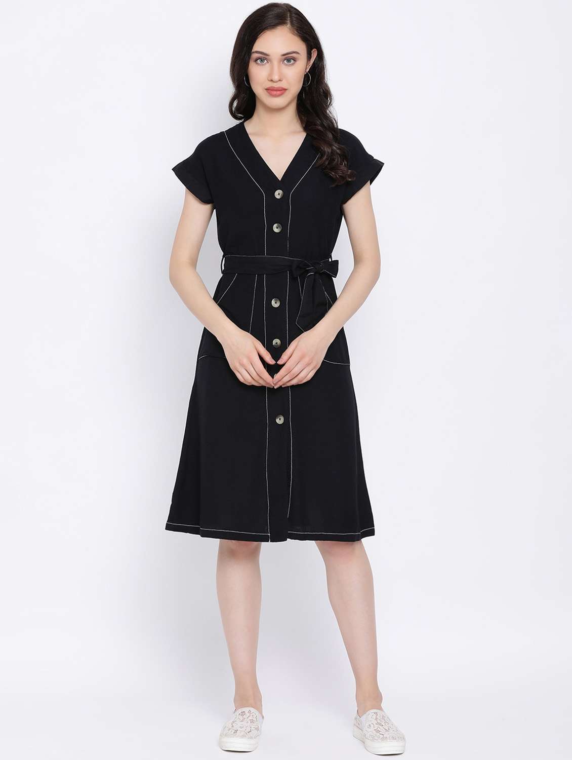 women's  solid dress - 17116375 -  Standard Image - 3