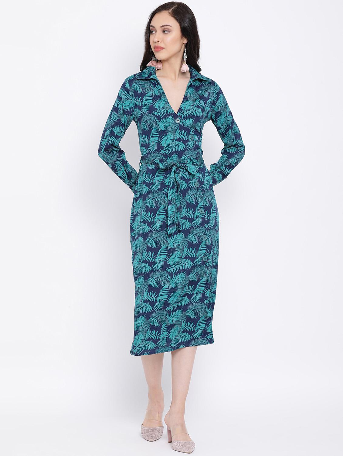 tropical print sheath dress - 17116393 - Zoom Image - 0