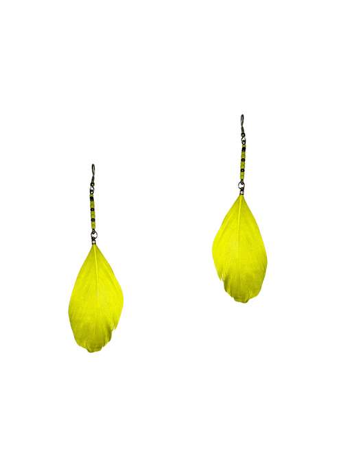 yellow metal drop earring - 17116736 -  Standard Image - 0