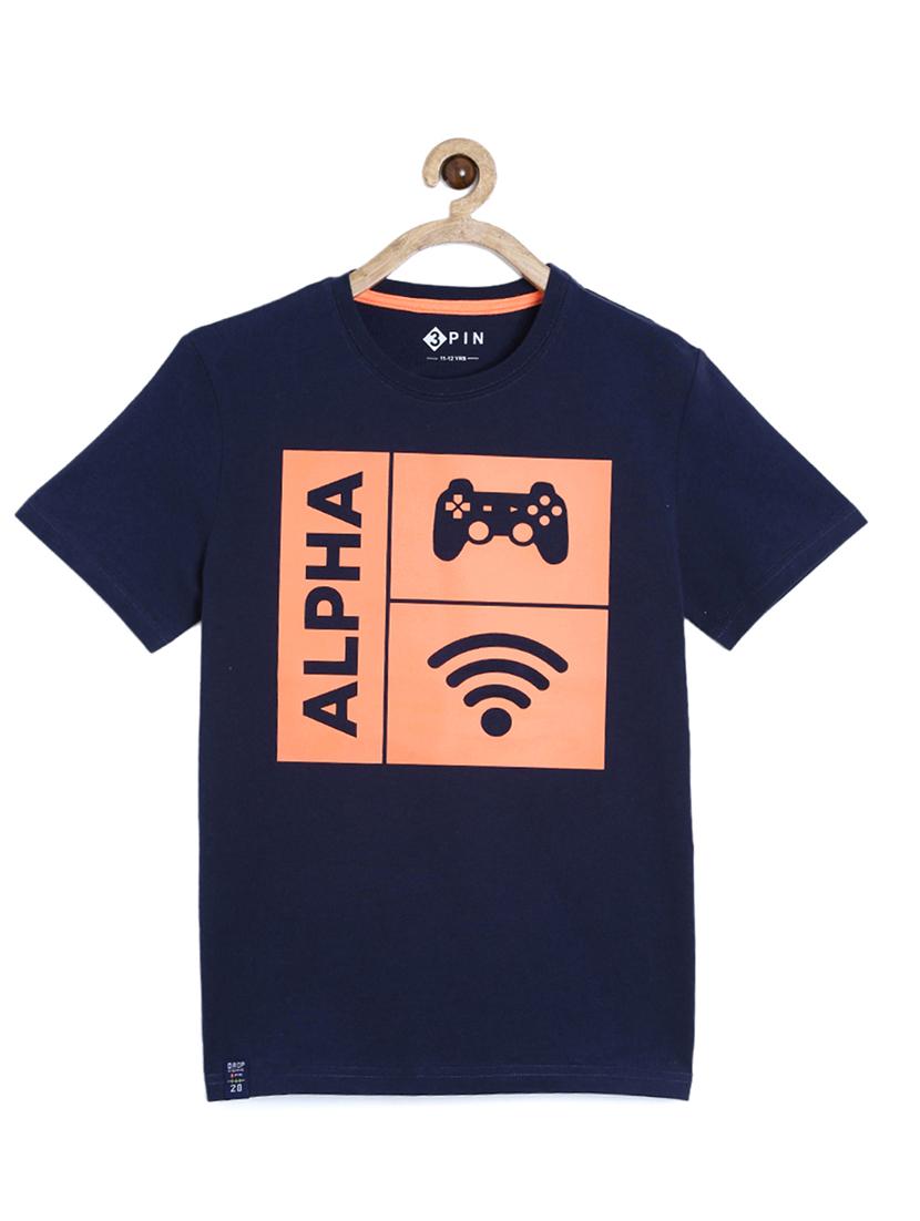 dark blue cotton tshirt