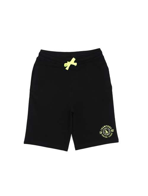 black cotton shorts  - 17116904 -  Standard Image - 0