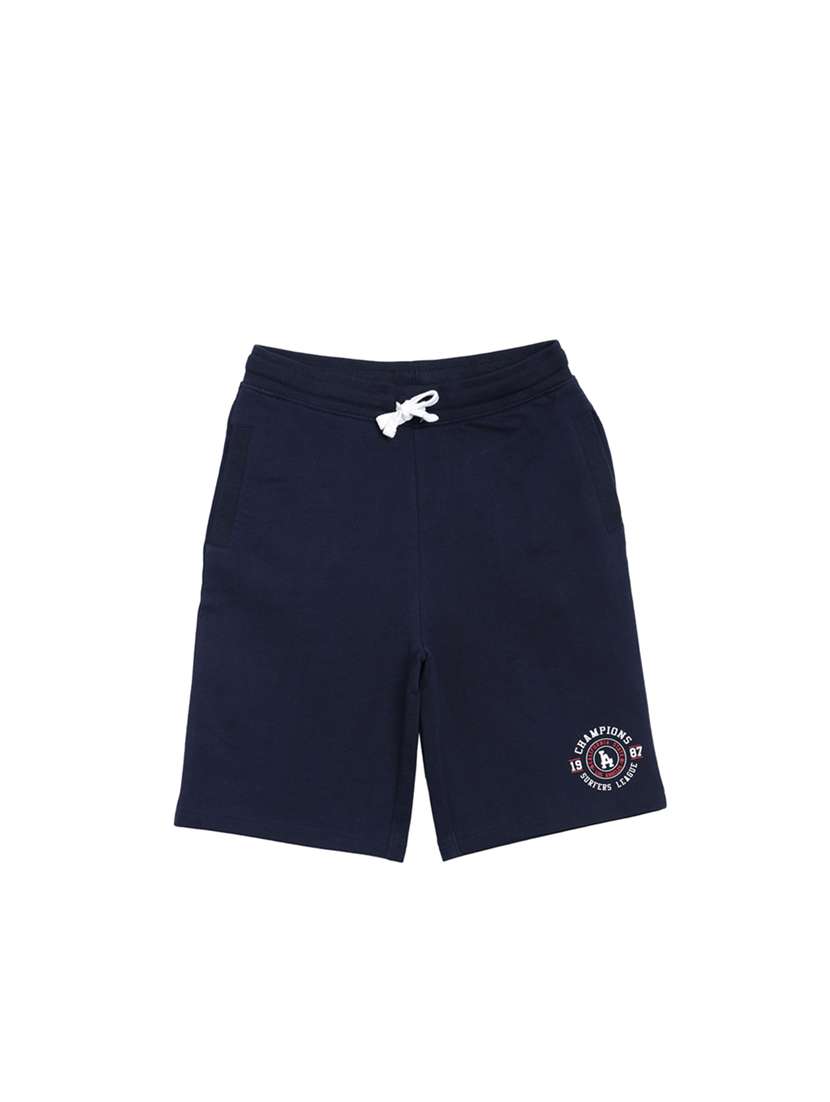 dark blue cotton shorts - 17116905 - Zoom Image - 0