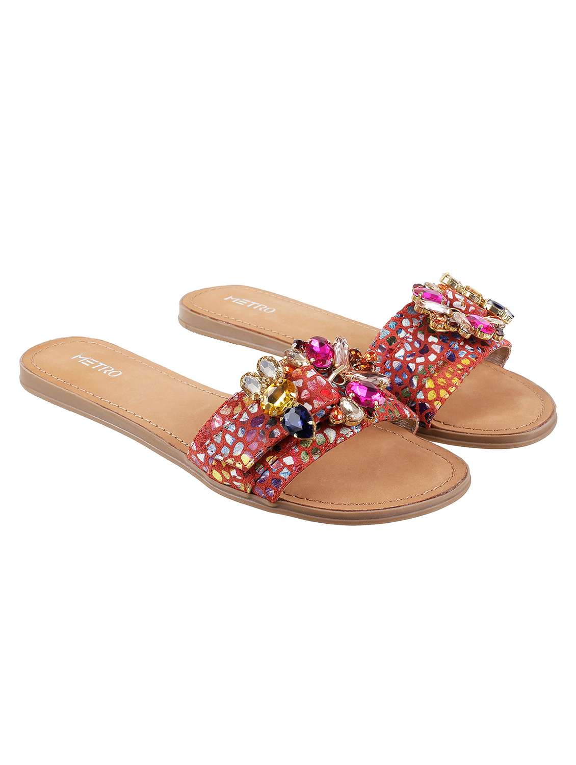 Party Wear Metro Flip Flops Women's Casual Flats