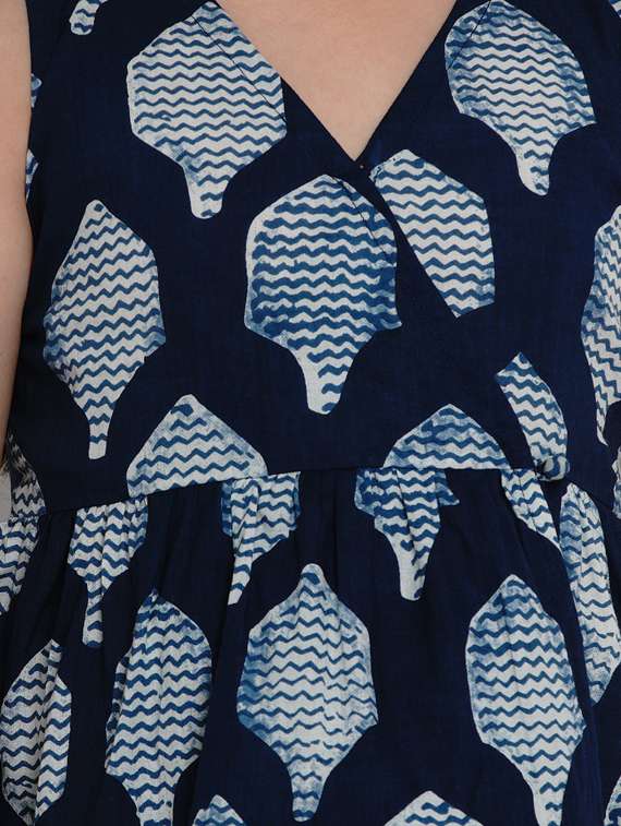 blue kurta palazzo set suit set - 17120439 -  Standard Image - 3