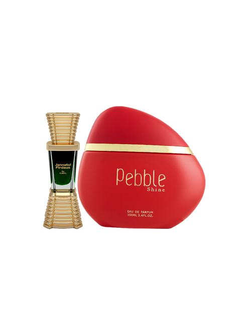 ajmal shine edp 75ml for women and jannatul firdaus cp alcohol-free attar 10ml for unisex + 2 parfum testers free - 17120846 - Standard Image - 0