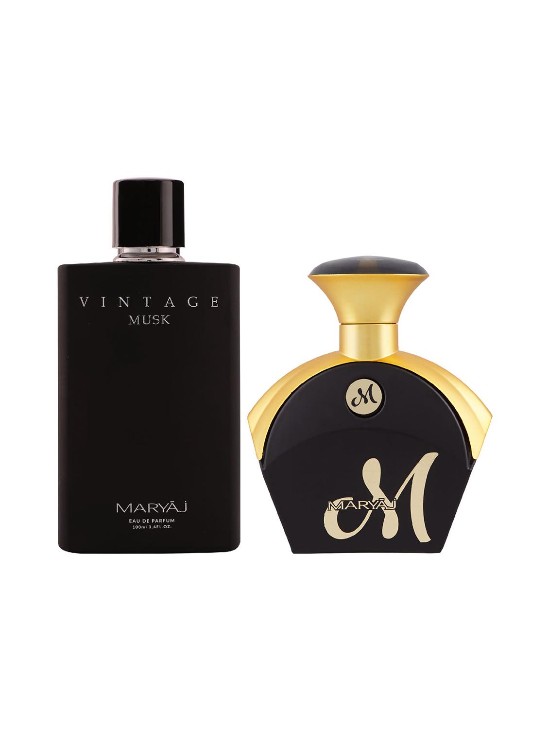 maryaj vintage musk edp musky 100ml for unisex and maryaj m for her edp 90ml for women + 2 parfum testers free - 17121151 -  Zoom Image - 0