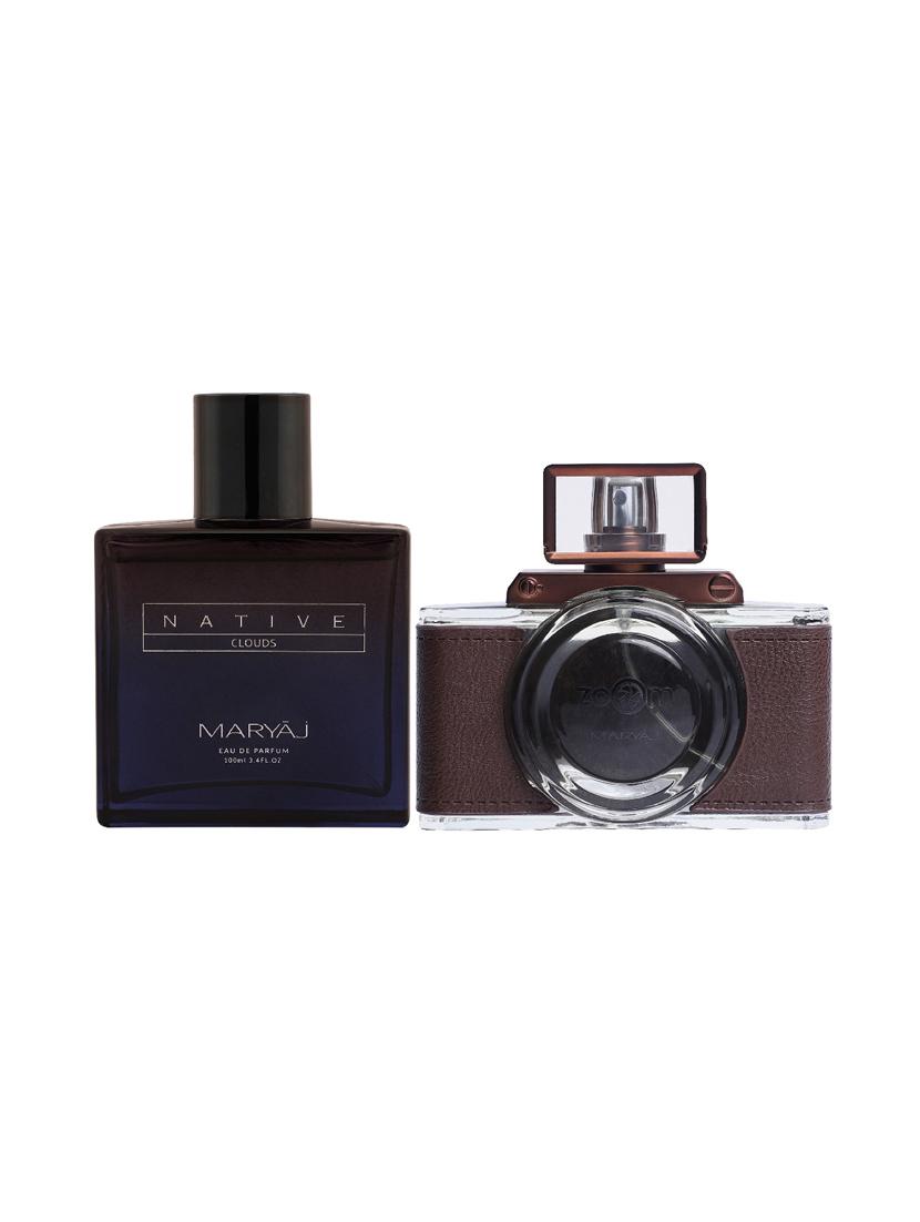 maryaj native clouds edp aromatic 100ml for unisex and maryaj zoom pour homme edp spicy 100ml for men + 2 parfum testers free - 17121293 -  Zoom Image - 0