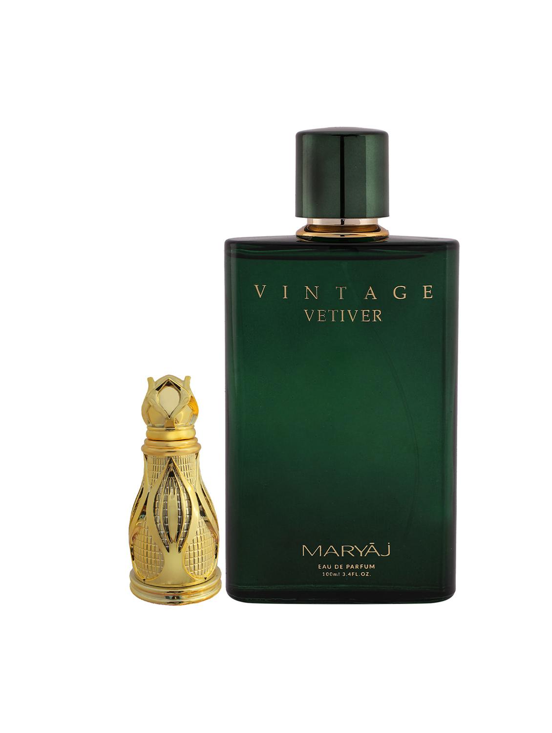 ajmal khofooq cp oudhy 18ml for unisex and maryaj vintage vetiver edp 100ml for unisex + 2 parfum testers free - 17122266 -  Zoom Image - 0