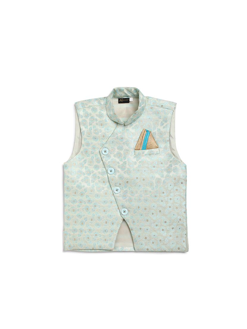 light blue silk blend waistcoats  - 17122858 -  Zoom Image - 0