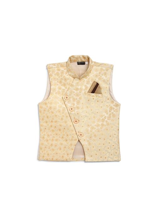 beige silk blend waistcoats - 17122859 - Standard Image - 0