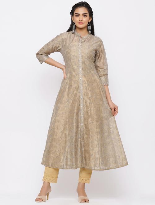 women's front slit kurta - 17123928 - Standard Image - 0