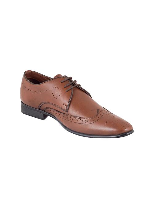 brown lace-up brouges - 17129541 - Standard Image - 0