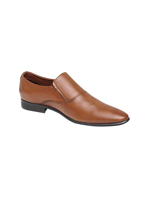 tan slip on derbys - 17129547 - Standard Image - 0