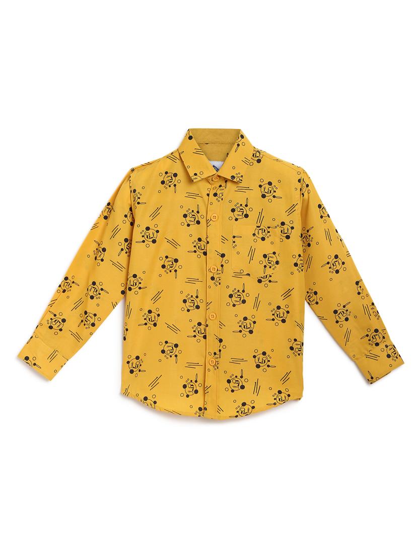 yellow cotton shirt - 17129887 - Zoom Image - 0