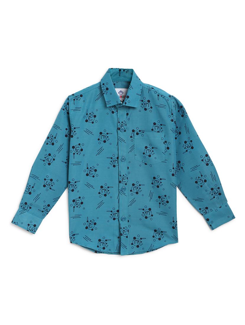 light blue cotton shirt - 17129888 - Zoom Image - 0