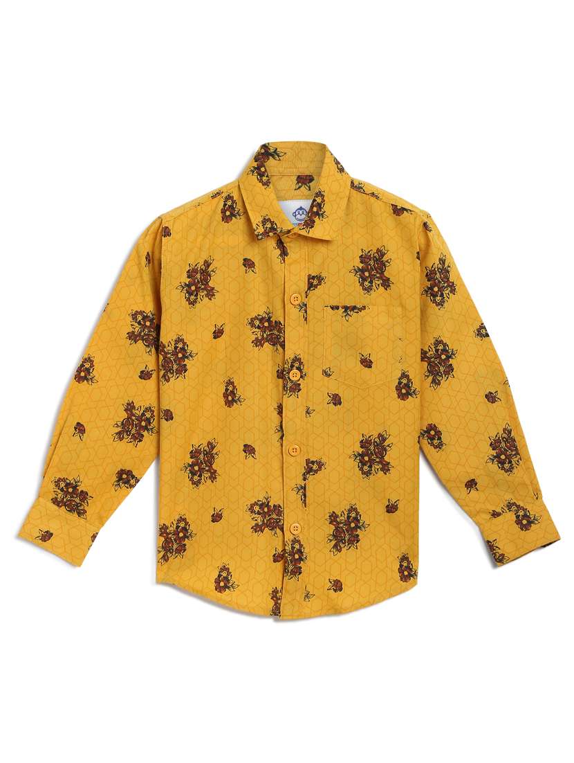 yellow cotton shirt - 17129898 - Zoom Image - 0