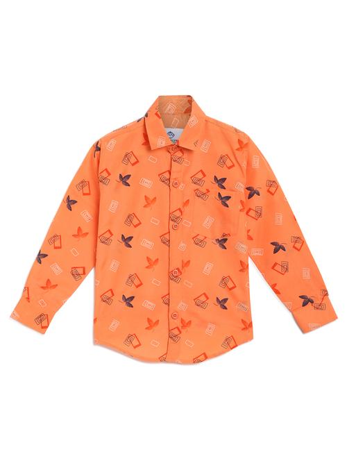 orange cotton shirt - 17129900 - Standard Image - 0