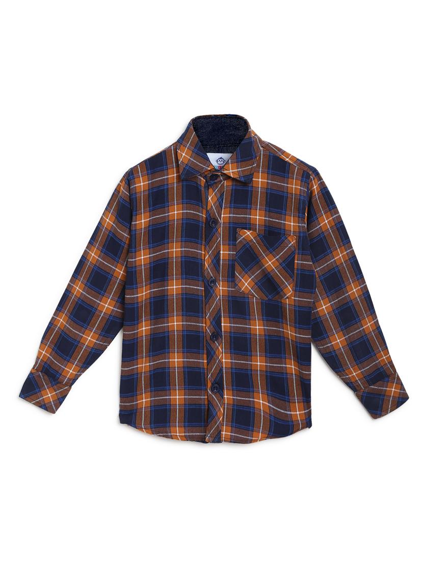 blue cotton shirt - 17129909 -  Zoom Image - 0