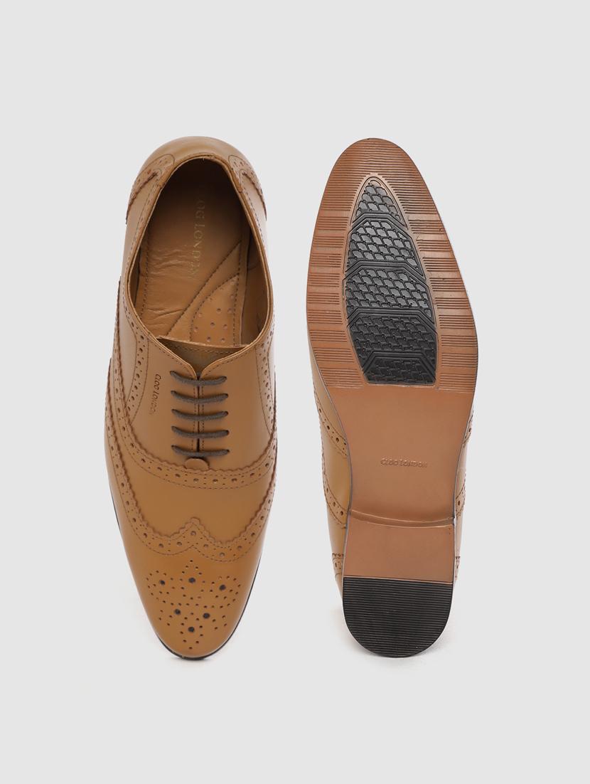 tan lace-up brouges - 17129924 - Standard Image - 3