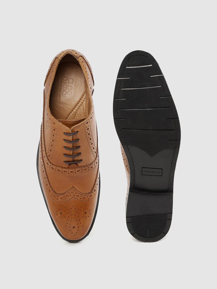 tan lace-up brouges - 17129927 - Standard Image - 3