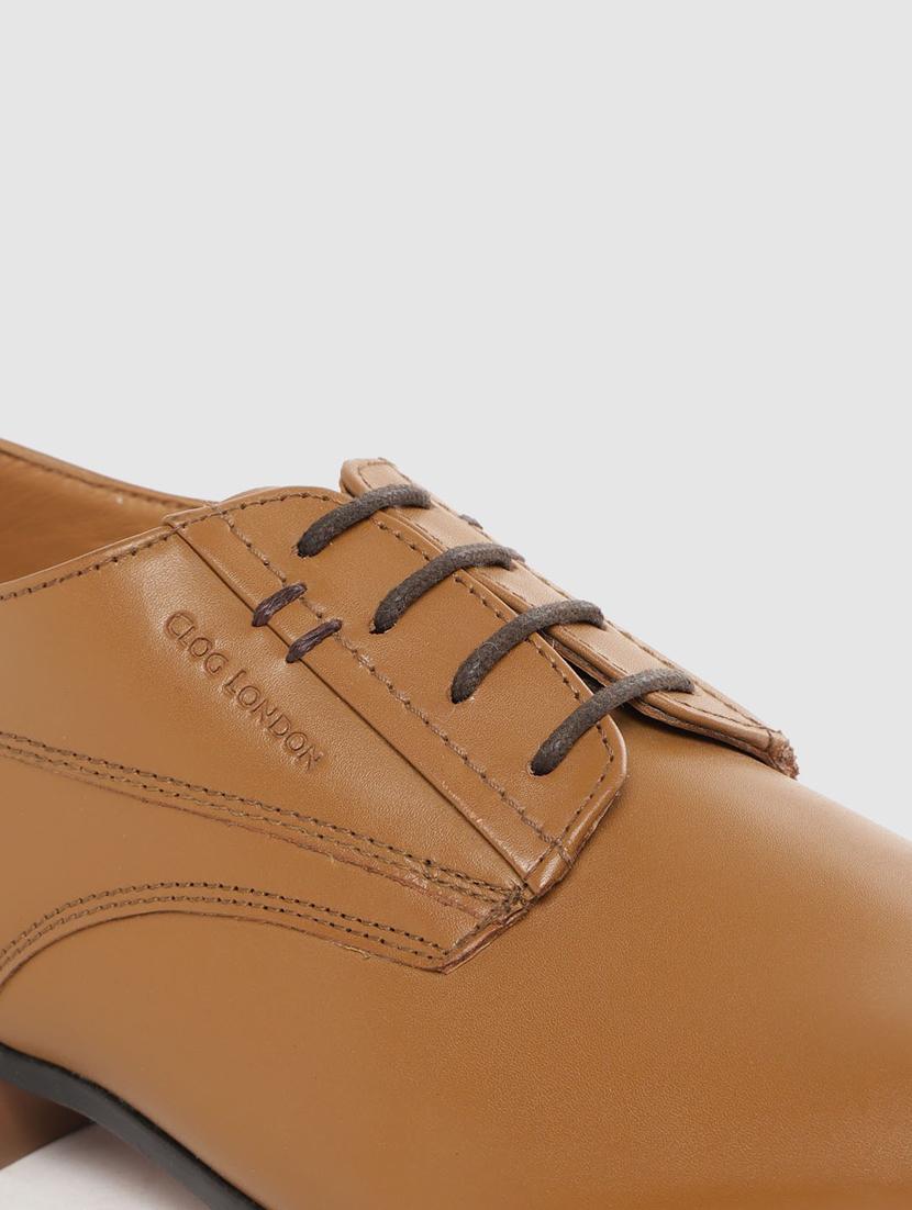 tan lace-up derbys - 17129934 - Standard Image - 5