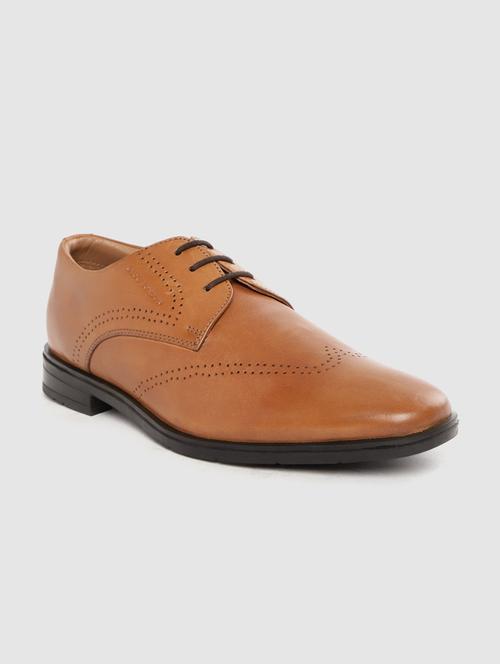 tan lace-up derbys - 17129936 - Standard Image - 0