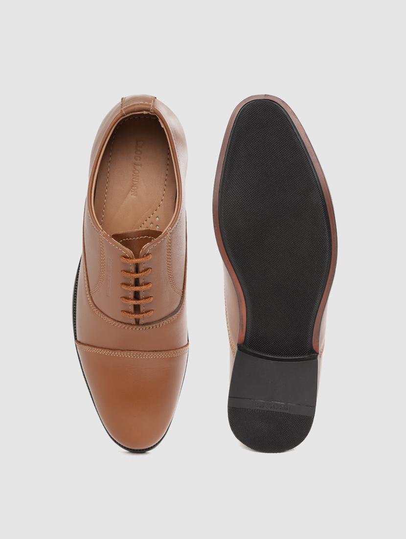 tan lace-up oxfords - 17131122 - Standard Image - 3