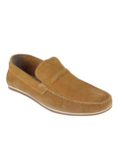 tan slip on loafers - 17134350 - Standard Image - 0