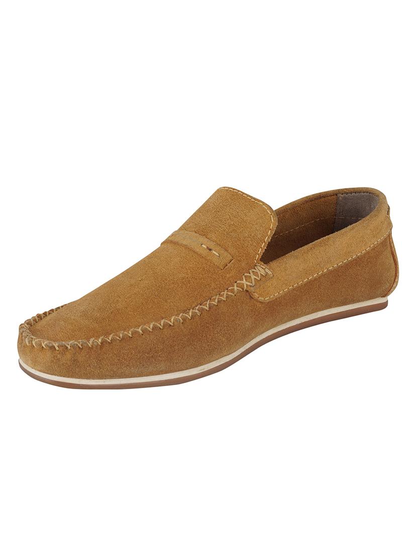 tan slip on loafers - 17134350 - Standard Image - 3