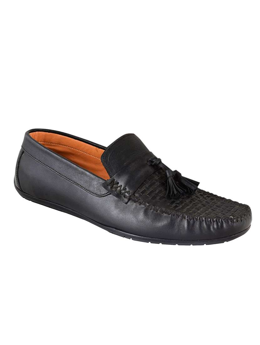 black slip on loafers - 17134355 - Zoom Image - 0
