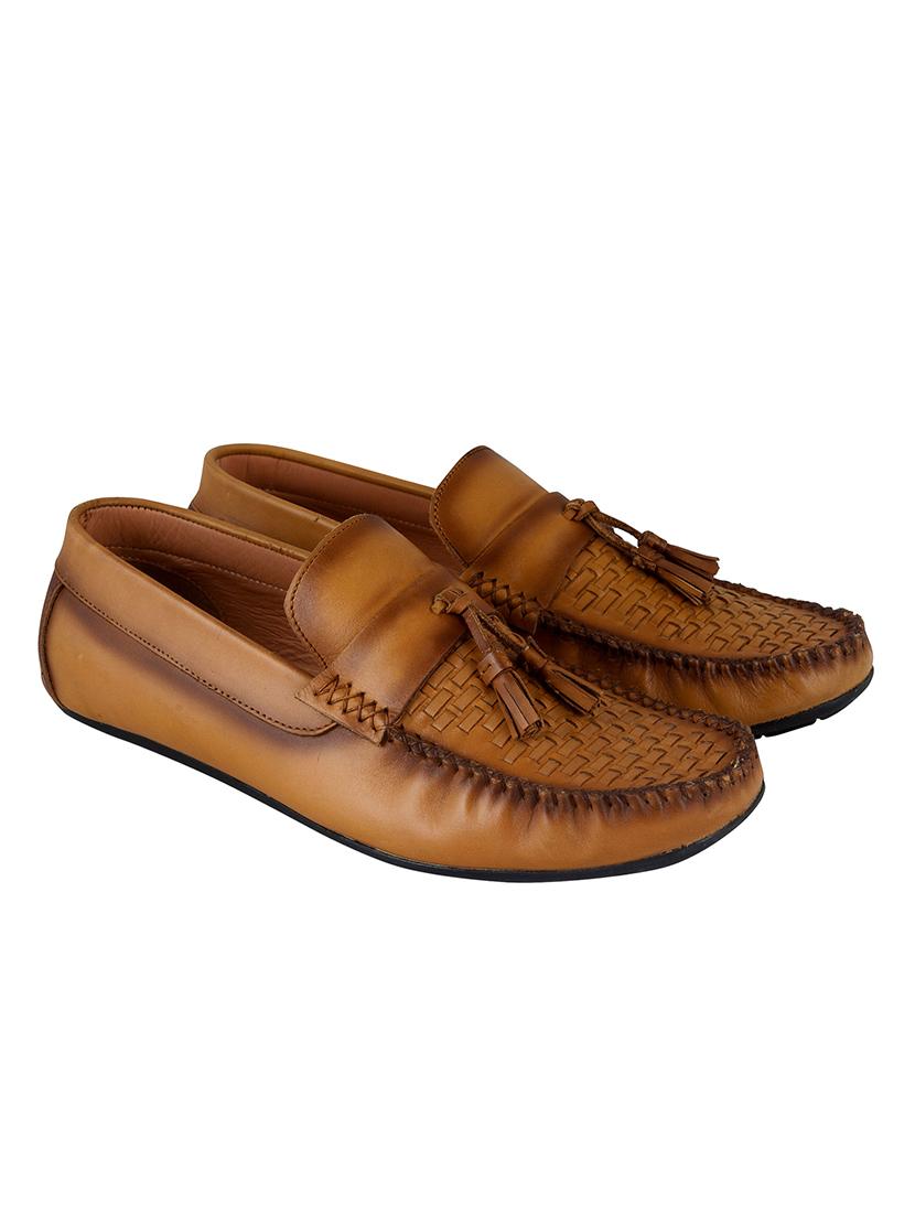 tan slip on loafers - 17134356 - Standard Image - 3