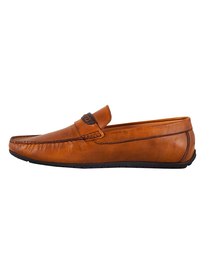 tan slip on loafers - 17134358 - Standard Image - 3