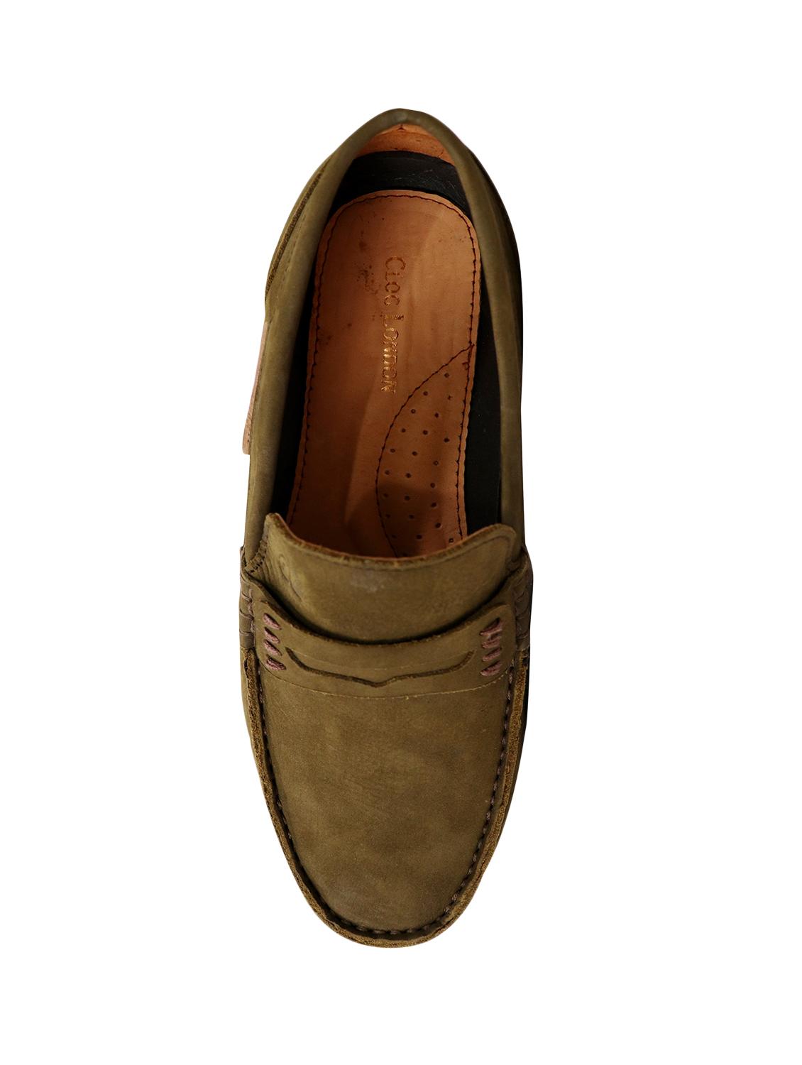 green slip on loafers - 17134361 - Standard Image - 5