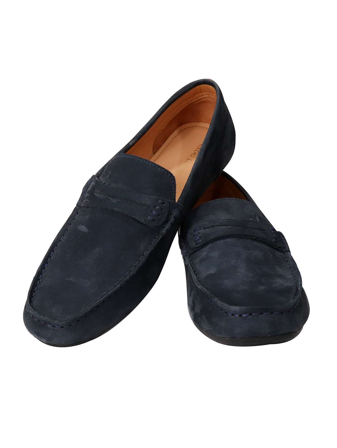 navy slip on loafers - 17134363 - Standard Image - 3