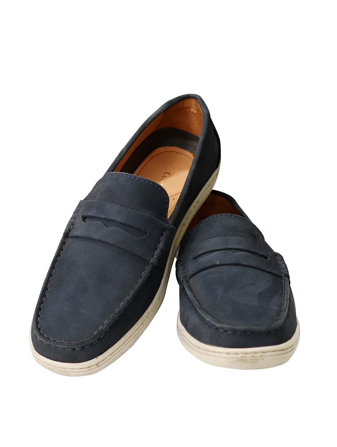 navy slip on loafers - 17134364 - Standard Image - 3