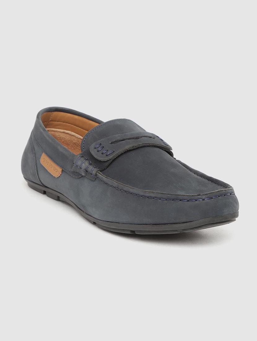 navy slip on loafers - 17134372 -  Zoom Image - 0