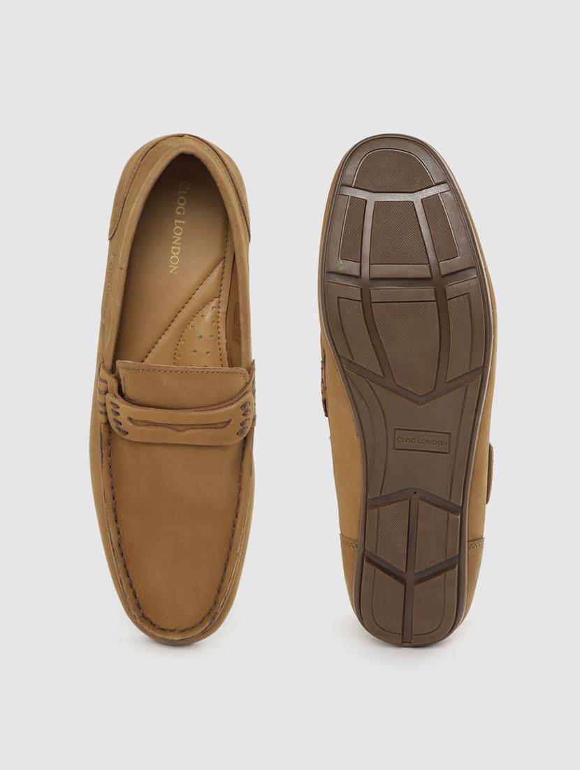 tan slip on loafers - 17134374 - Standard Image - 3