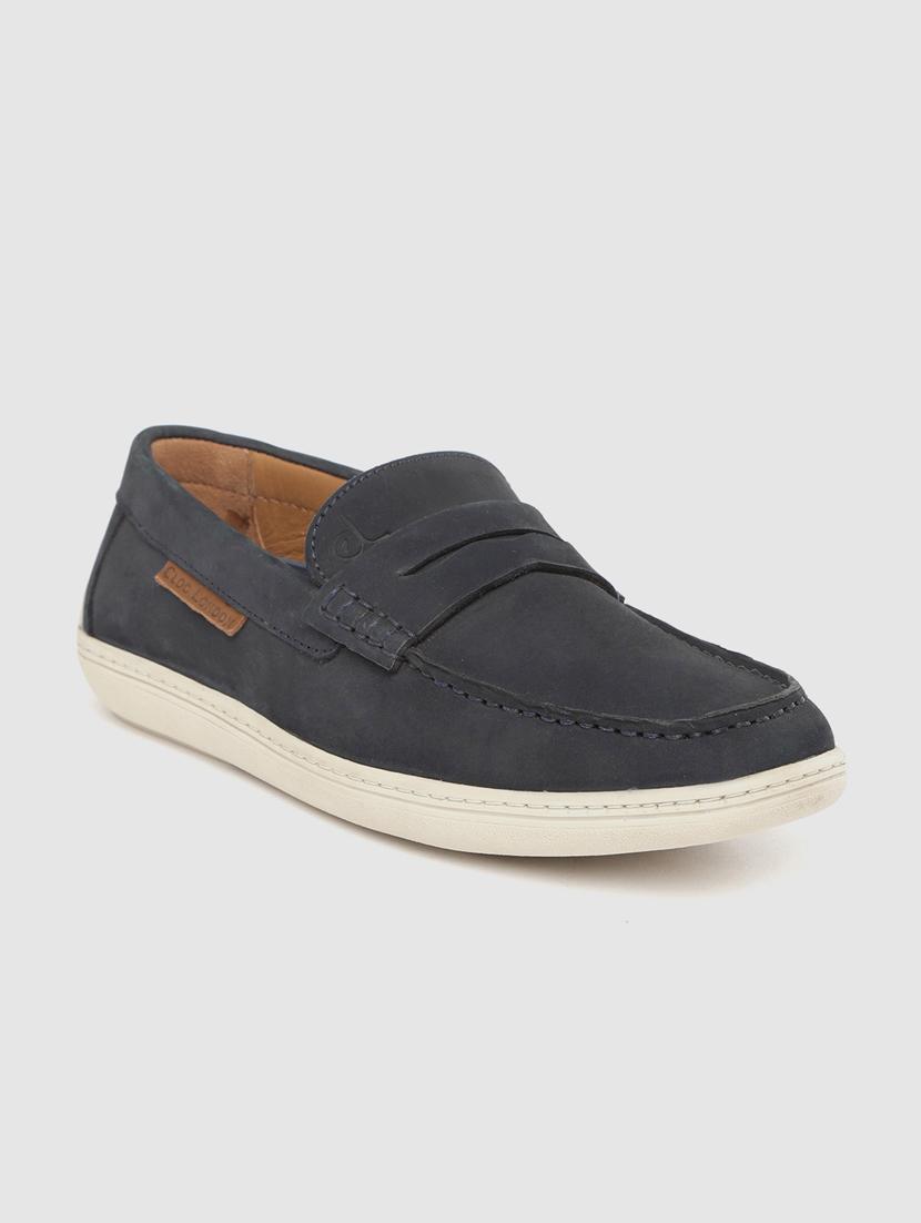 navy slip on loafers - 17134375 -  Zoom Image - 0
