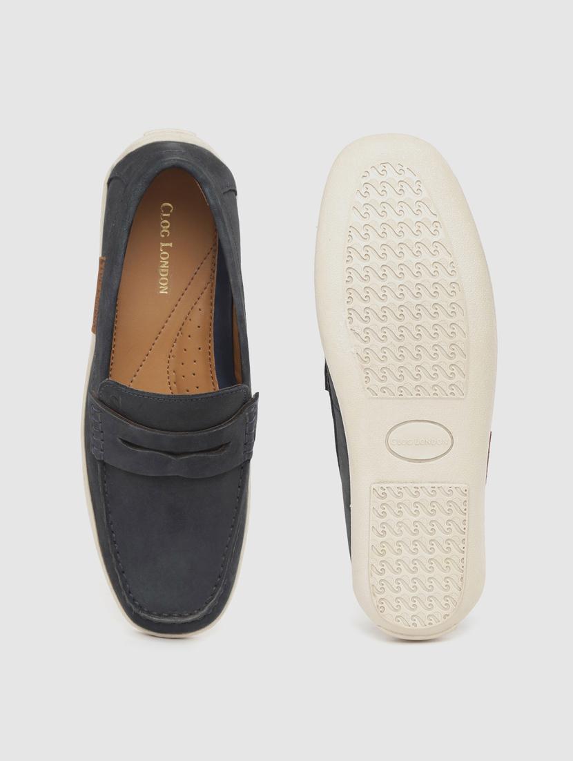navy slip on loafers - 17134375 - Standard Image - 3