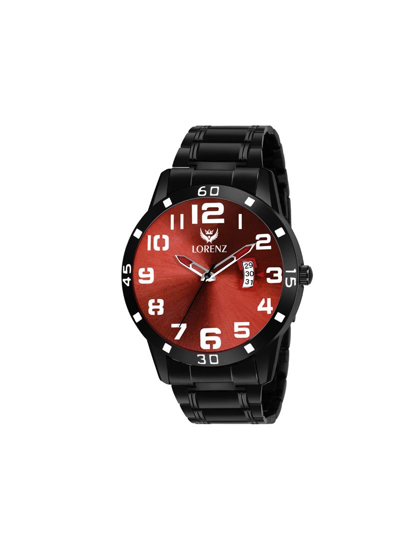 lorenz casual black chain maroon dial analog watch for men | watch for boys- mk-3060k - 17136824 - Zoom Image - 0