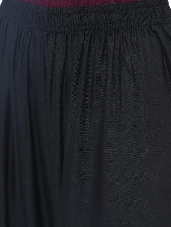 solid cotton straight pants - 17138746 - Standard Image - 3