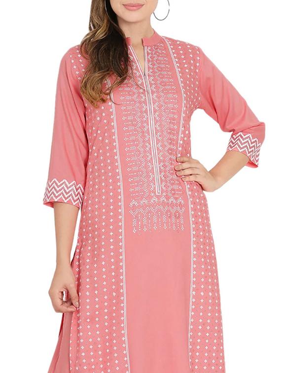 printed kurta palazzo set - 17138835 - Standard Image - 3