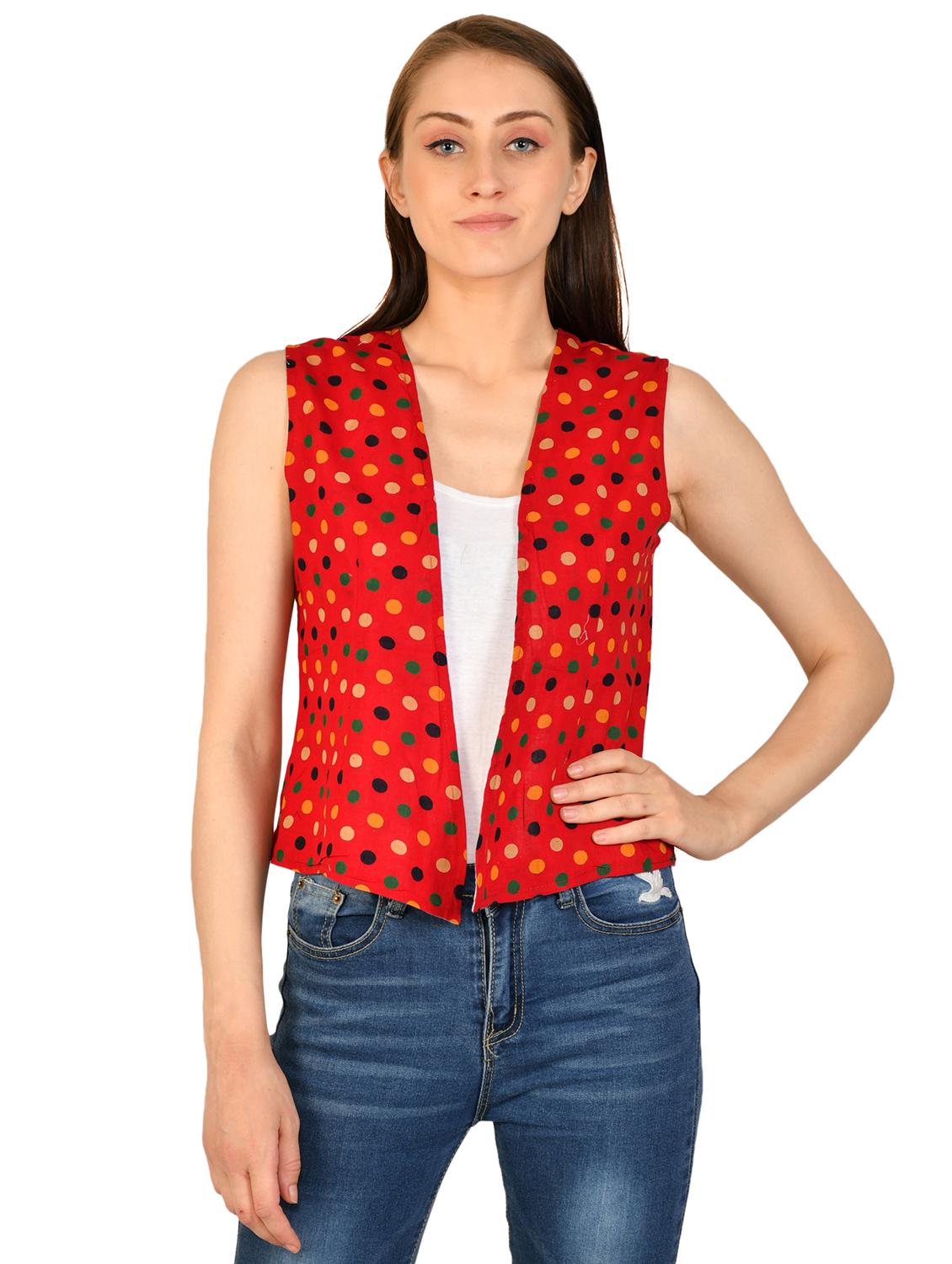 red polka dot shrug - 17138876 - Zoom Image - 0
