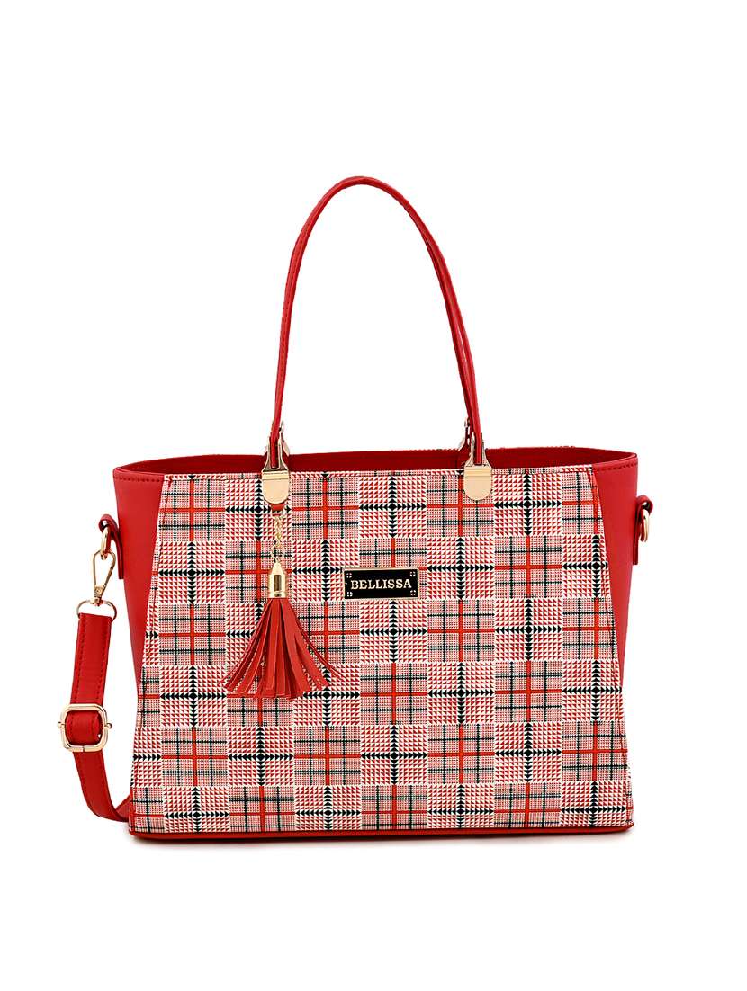 red leatherette (pu) handbag - 17140767 - Zoom Image - 0