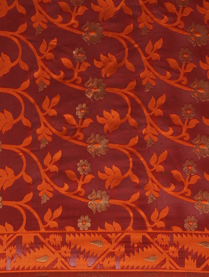 self design jamdani saree with blouse - 17141038 -  Standard Image - 3